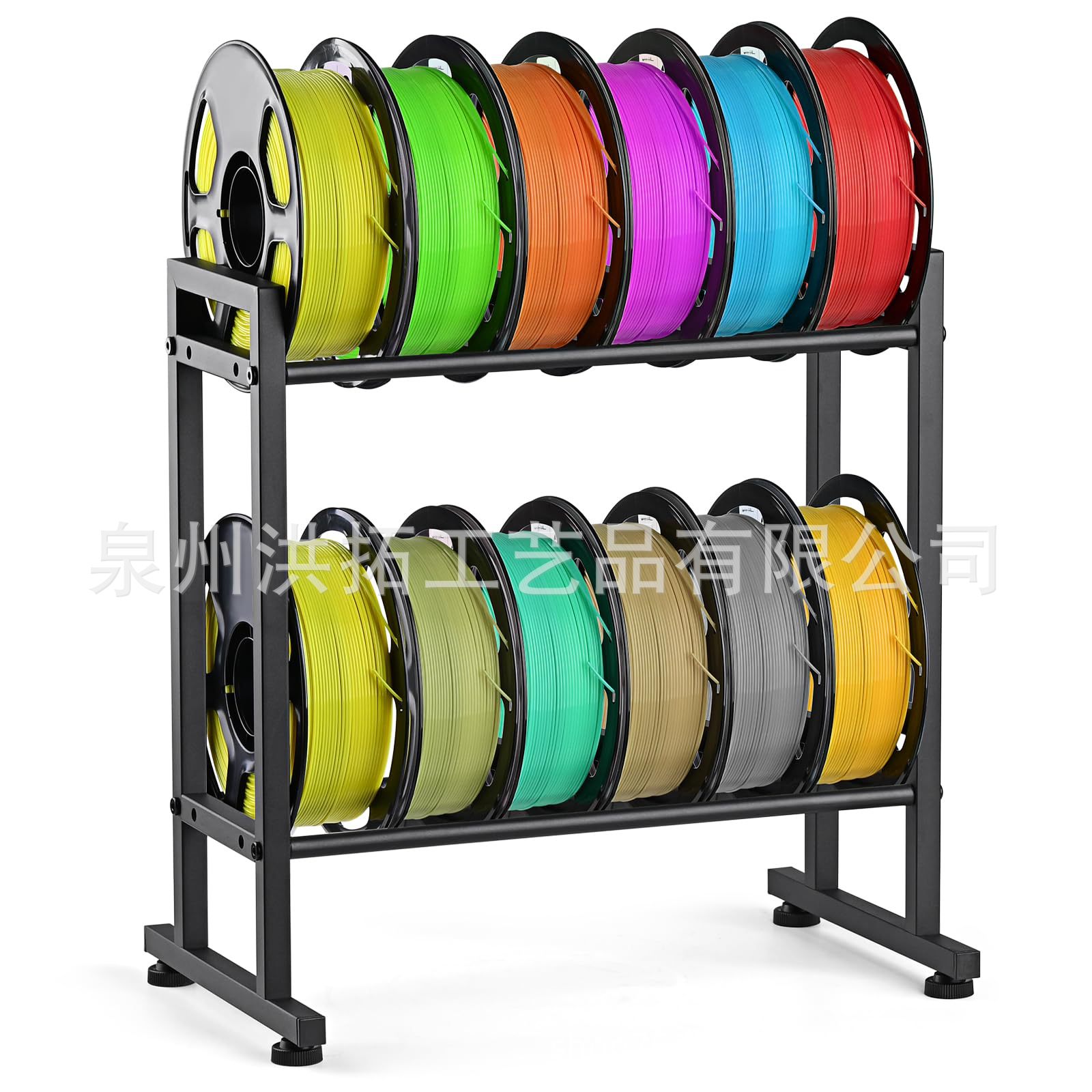 Cross-Border Customized Iron 3D Printer Consumables Bracket Two-Layer Metal Spool Bracket Printer Filament Storage Rack