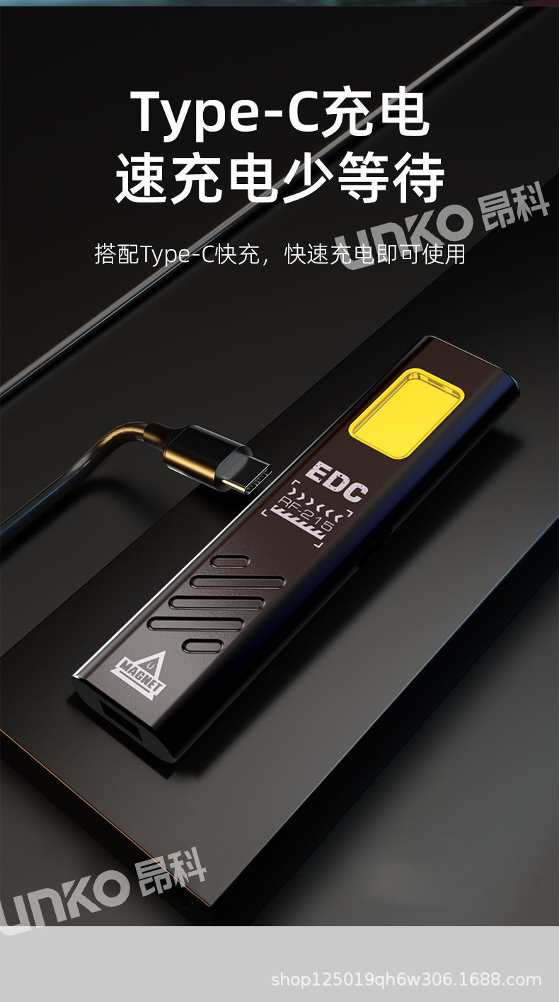 Premium Magnetic Dual-Light Source Work Light, Powerful Mini Portable Outdoor Repair Emergency Flashlight with Blade and Cap Clip