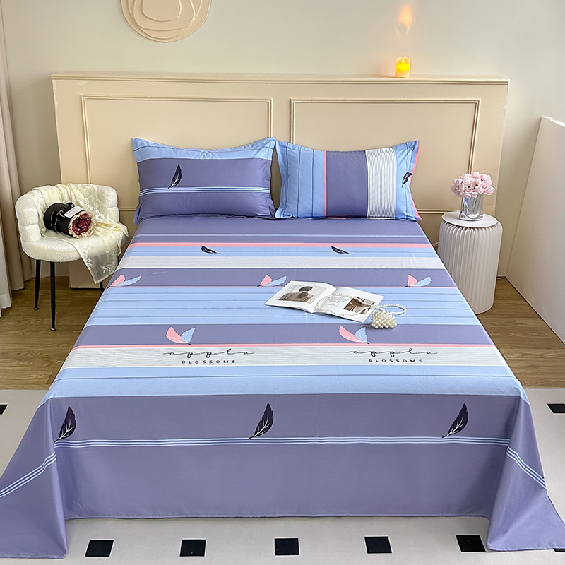100% algodón sábanas dormitorio de estudiantes cubierta de cama individual niños de verano una sola pieza engrosada edredón al por mayor image 30