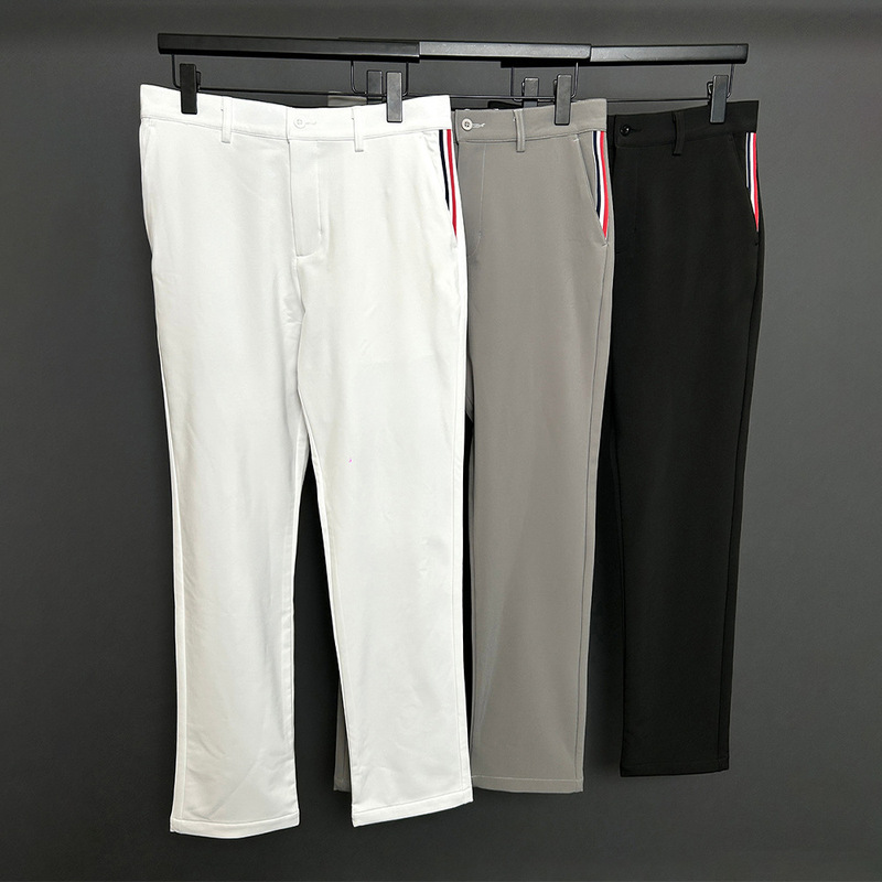 New Style Men's Golf Straight-Leg Pants with Color-Blocking, Fashionable and Stylish, Quick-Dry, Breathable, Outdoor Casual Sports Pants New Style Men's Golf Straight-Leg Pants with Color-Blocking, Fashionable and Stylish, Quick-Dry, Breathable, Outdoor Casual Sports Pants