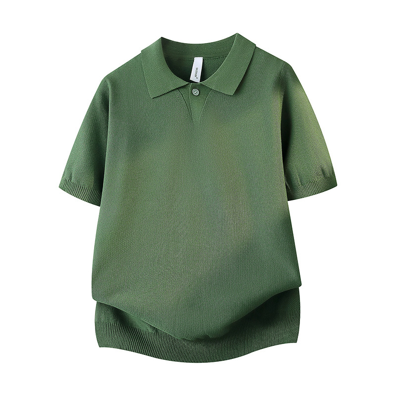 Camiseta POLO falsa de dos piezas de camiseta de manga corta, camiseta de hombre, empalme de semicirretora, verano al por mayor, sin escaldar, absorción de humedad, transpiración