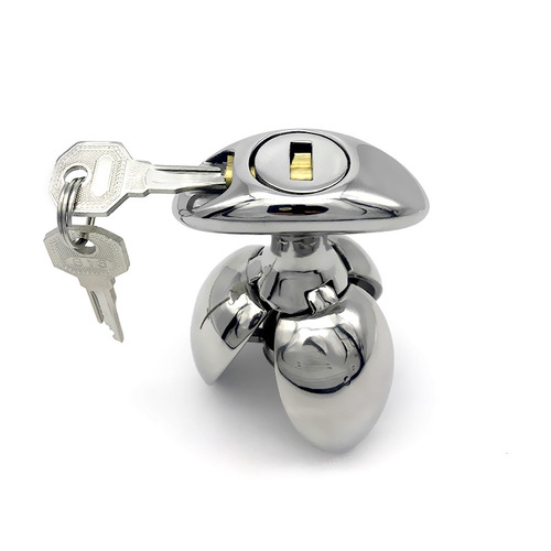 Stack INNSUTD Silver Lotus Anus Lock Chastity Lock Open and Close Anal Plug Expander Adult Product One Piece Dropshipping