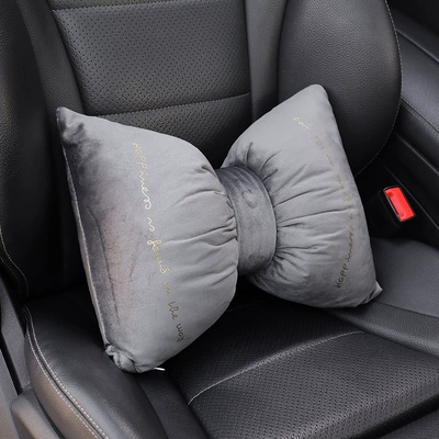headrest lumbar support a pair: Headrest - gray-waist-support-single