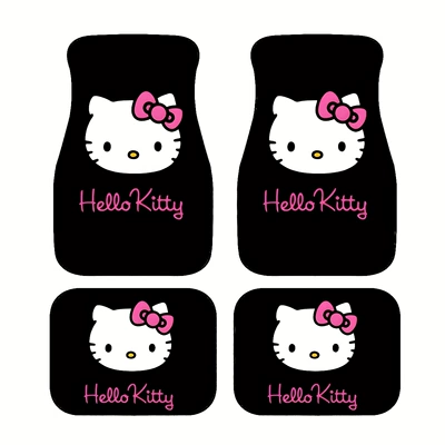 Avtomobil döşəmə paspasları, Cartoon Cute Hello Kitty Car - 305de-hello-kitty-12-3344cm-two-piece-set