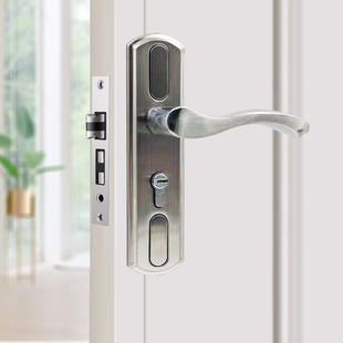 Bedroom Door Lock Indoor Household Universal Wooden Door Lock Hole-Free Adjustable Door Handle Handle Handle