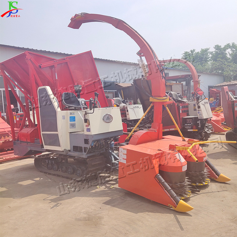 Cosechadora de alimentos de almacenamiento verde baja Cosechadora de paja tipo rastrea Cosechadora de paja tipo disco Cosechadora de silaje de paja