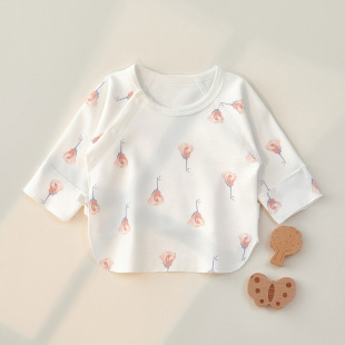 Newborn half-back clothes newborn clothes spring and autumn 0-3 month Pure Cotton A boneless top monk clothes baby clothes
