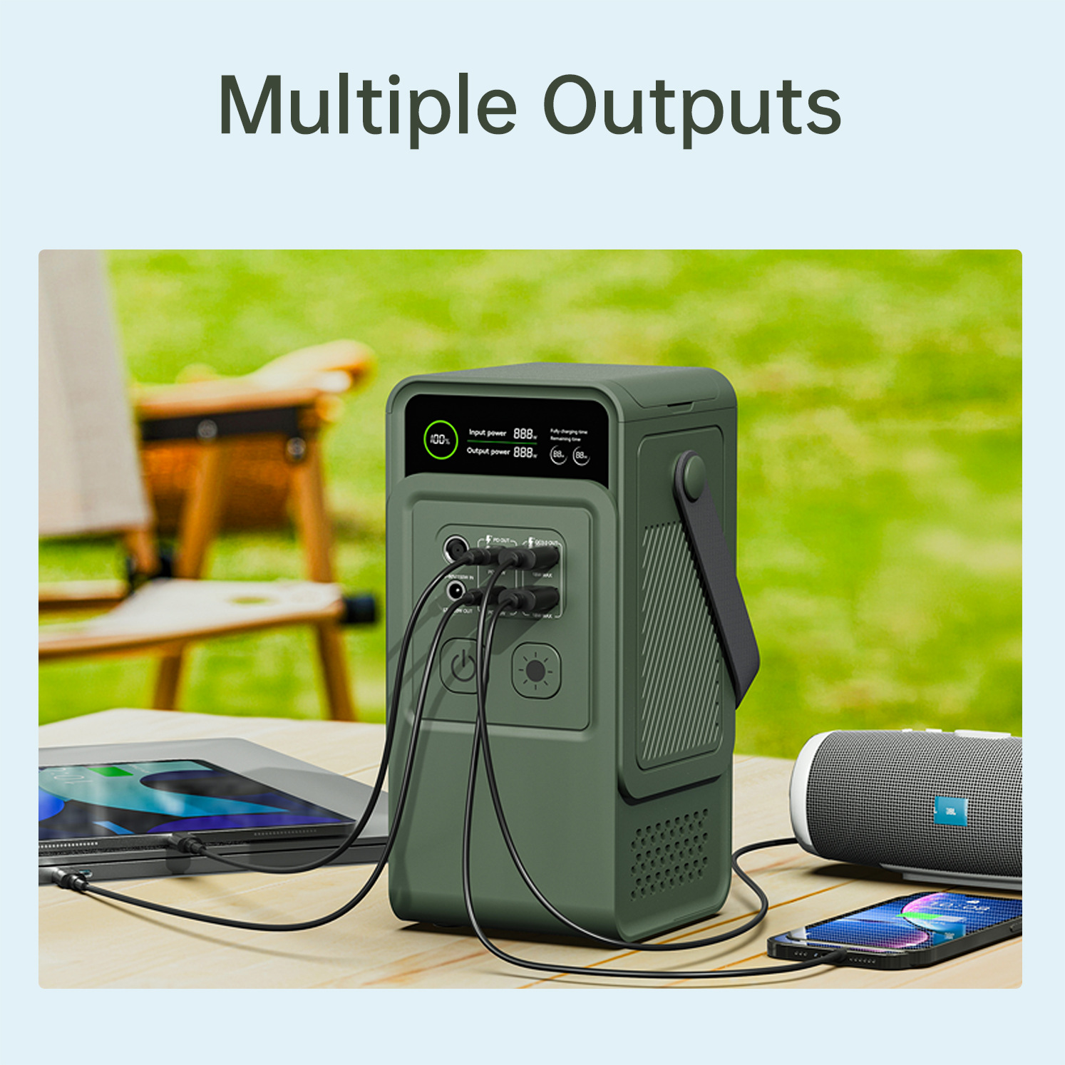 Fuente de alimentación de almacenamiento de energía multifuncional al aire libre AP200L Fuente de alimentación de almacenamiento de energía al aire libre Fuente de alimentación necesaria para acampar 60000 mAh