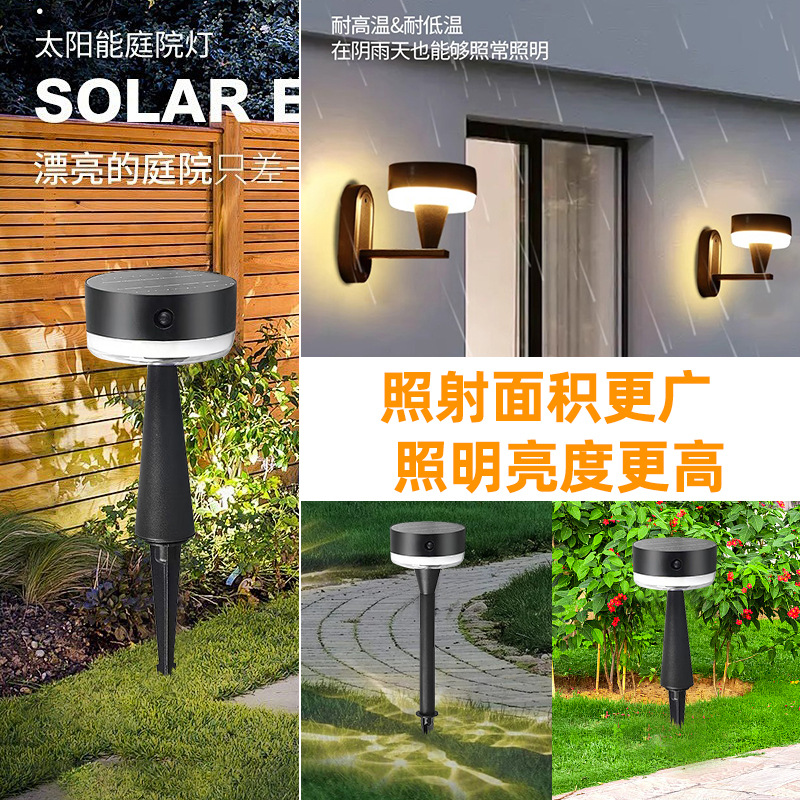 lámpara solar de césped exterior impermeable villa jardín decoración moderna simple lámpara de jardín lámpara de suelo