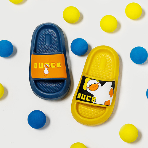 Happy Mary children's slippers summer boys and girls baby non-slip soft bottom home wear cartoon small and medium-sized children's slippers