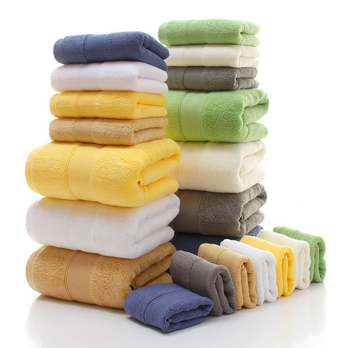 Pure cotton gift towel three-piece set wholesale thickened long-staple cotton adult hotel B&B towel bath towel square towel set
