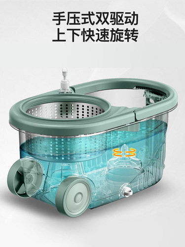 444Z wholesale rotating mop rod universal mop cloth with bucket  new model household floor mop, one drag and shake, hands-free