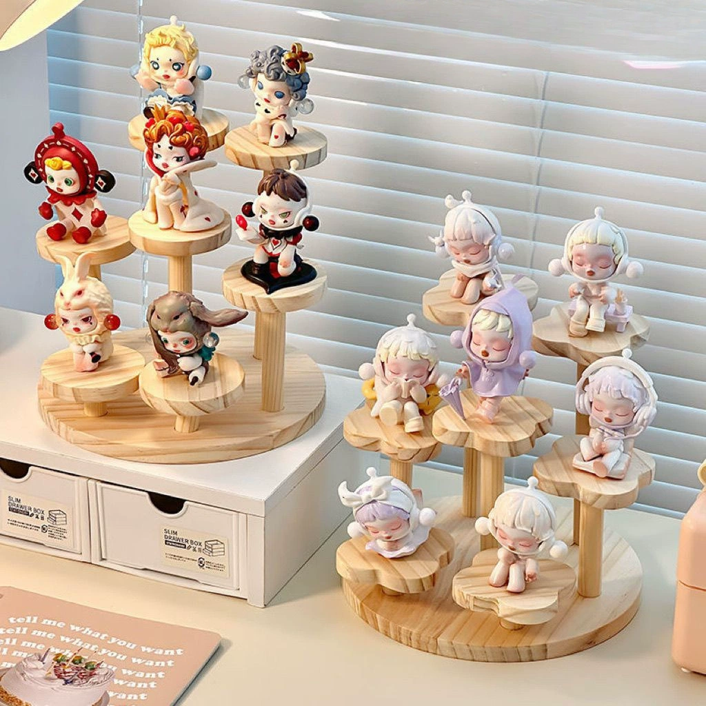 Стеллаж для хранения слепых коробок, ящик для хранения, ландшафтный дизайн, пузырьковый март, прозрачные украшения ручной работы, акрил