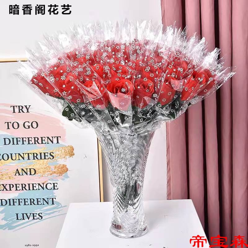 simulation rose a living room decorate TV cabinet flower arrangement a decoration Silk flower Plastic Artificial flower Bouquet of flowers Dried flowers Decoration