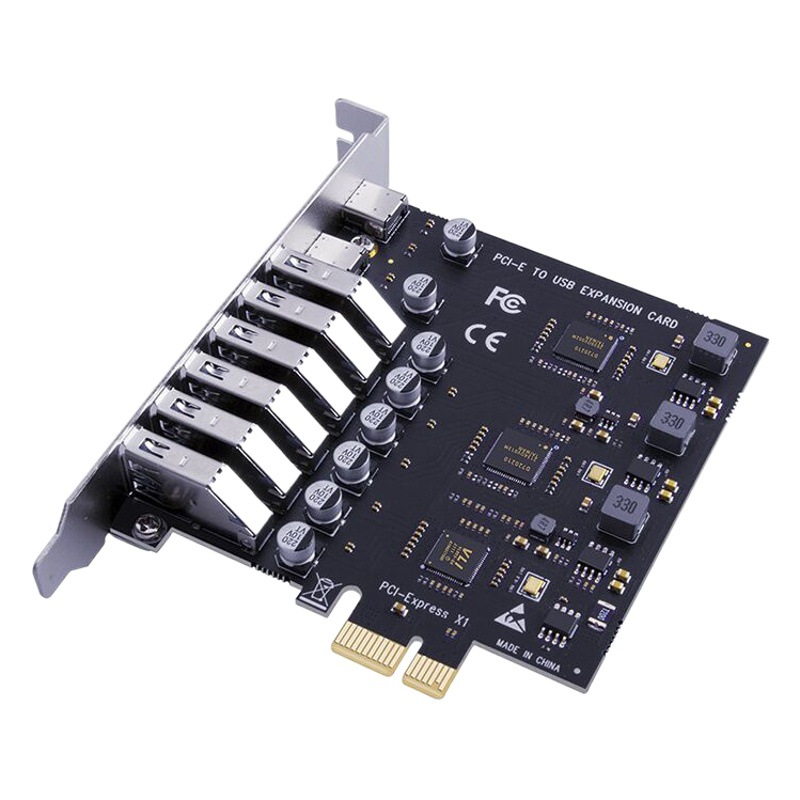 Tarjeta de expansión de escritorio USB3.2 tarjeta adaptadora de 8 puertos pci-e a interfaz frontal tipo C 19p chip NEC