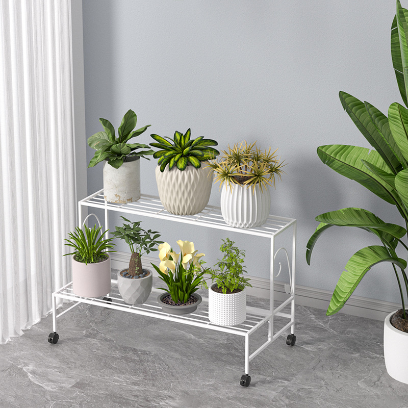 多層鉄段付きフラワーラック収納ラックバルコニーリビングルーム屋内床置き新しい多肉植物植木鉢フラワーラック
