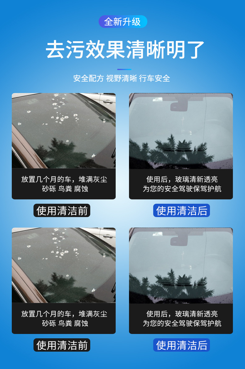 20L Commercial Large Container of Glass Cleaner 3.8L Shower Room Scale Remover Car Maintenance Oil Film Remover Glass Cleaning Liquid