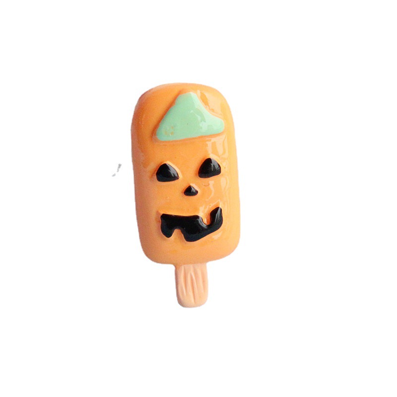 Nuevo verano simulación Popsicle resina accesorios de dibujos animados Halloween Popsicle comida y juego DIY teléfono caso material