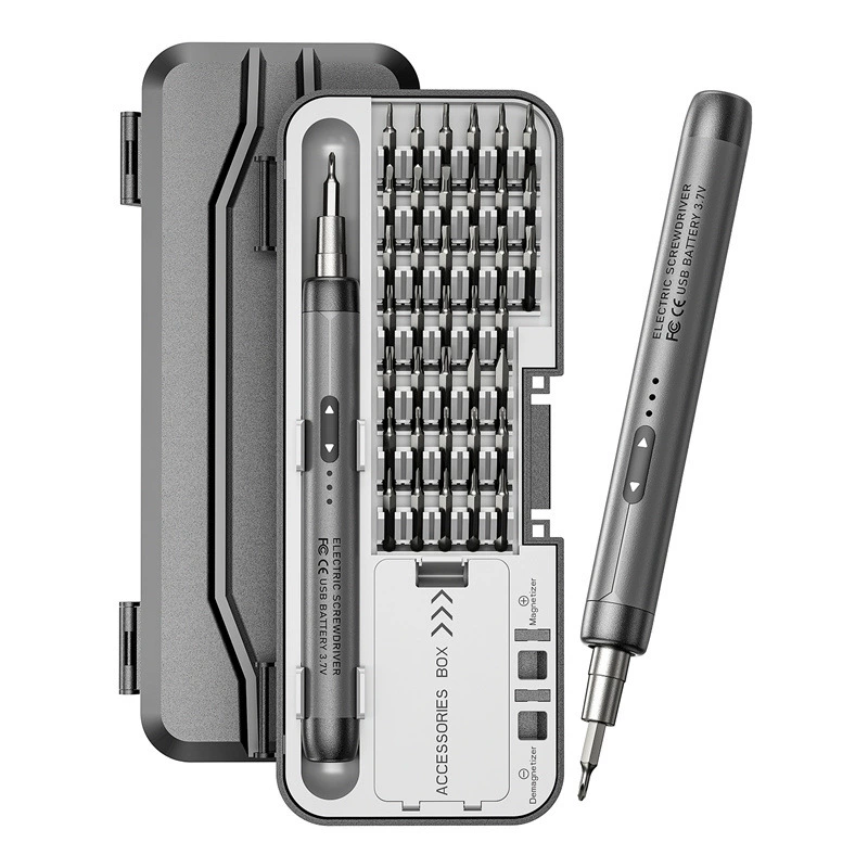 46-в-одном небольшой прецизионной электрической отвертки, бесшумный прочный аккумулятор, перезаряжаемый бытовой инструмент для ремонта с высоким крутящим моментом