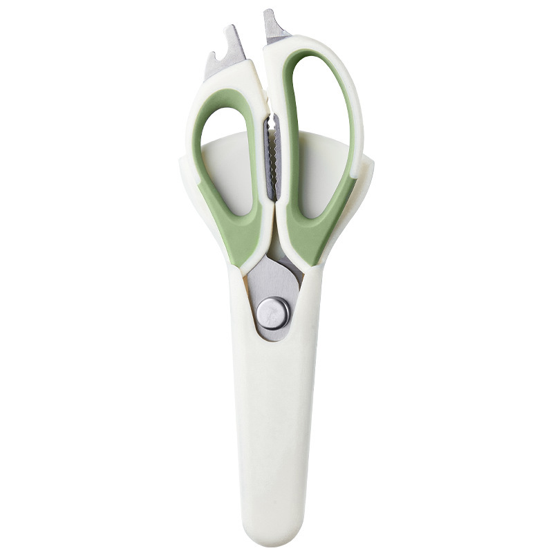 Nuevas tijeras de cocina verde de aguacate multifuncional tijeras de hueso de pollo de acero inoxidable asado frito tijeras de succión magnética