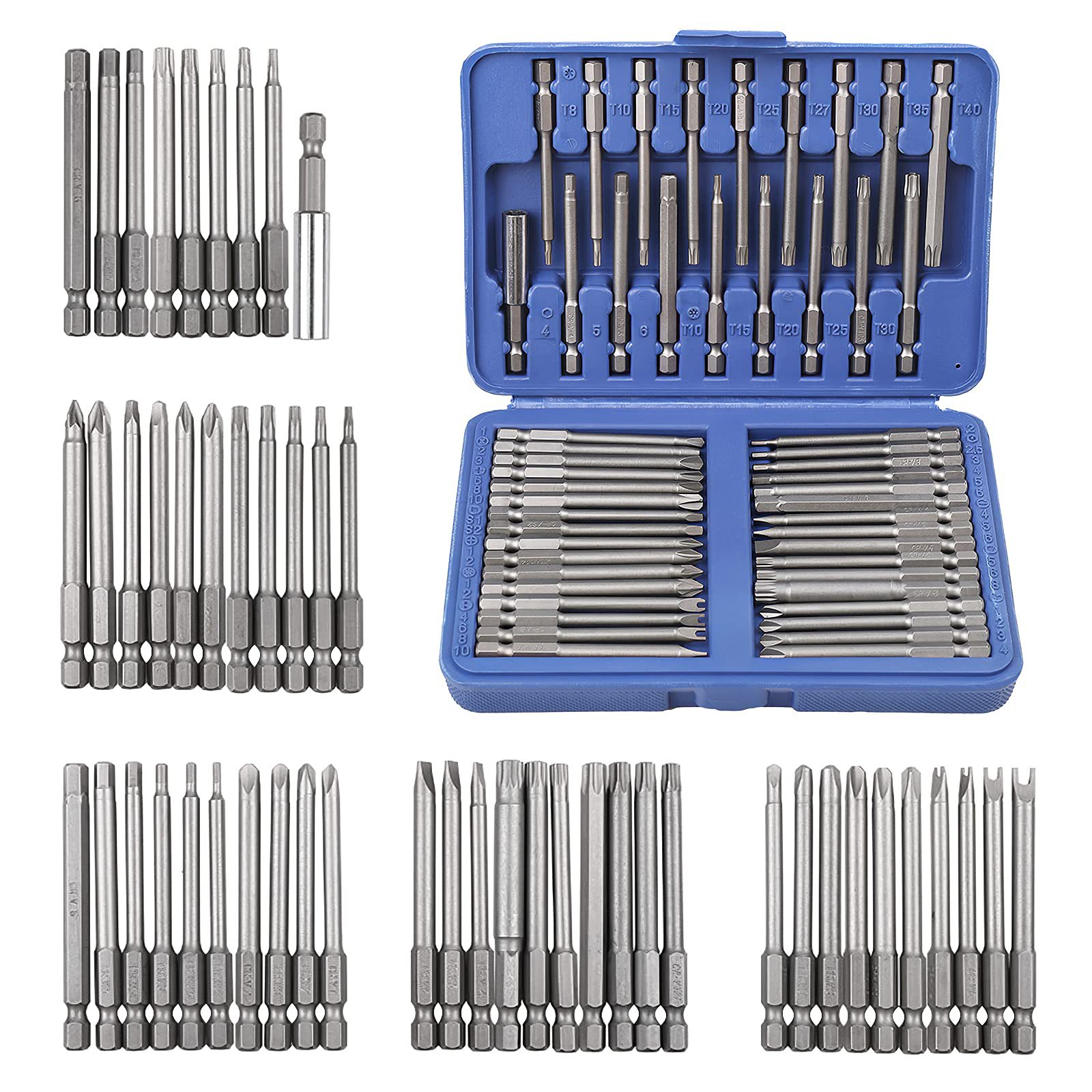 Batch head extension rod electric drill joint extension rod 6.35mm magnetic hexagonal 1/4 socket sel
