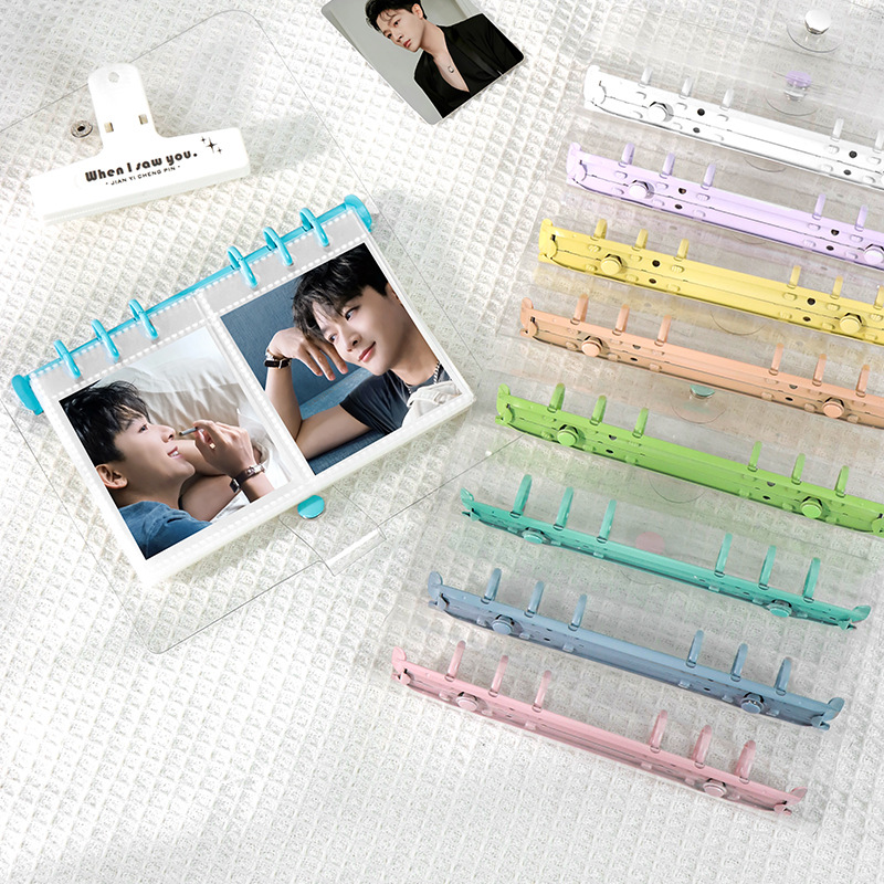 travel-theme-korean-style-macaron-candy-6-hole-a5a6-refillable-pvc-cover-album-journal-planner-transparent-pages-refill-notebook