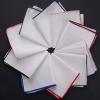 Новые Модные мужские Квадратные аксессуары для костюма с карманами, квадратный платок, белый цвет, боковой квадрат