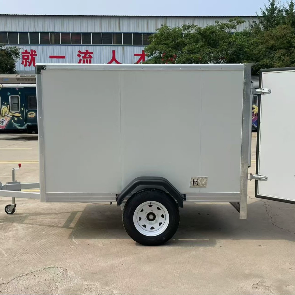 Каркас прицепа с полным горячим цинкованием и механическими тормозами, экспортируемый за границу