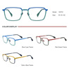 Fashionable square retro glasses, optics