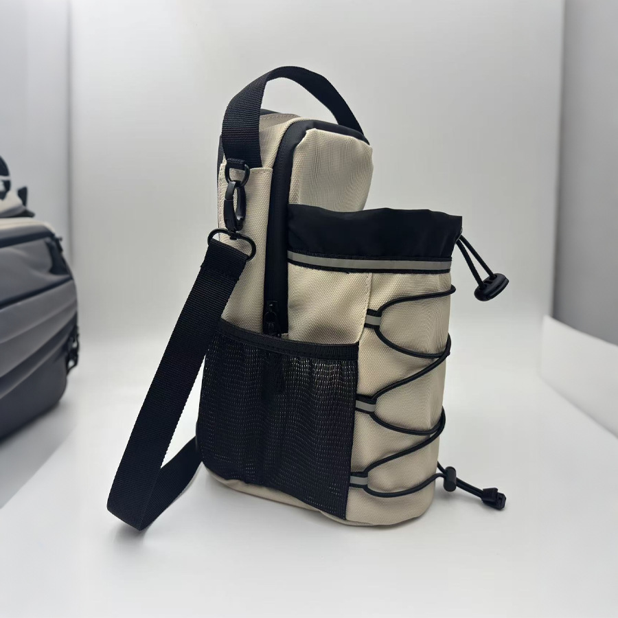 Bolso colgante de botella de agua magnética de fitness transfronterizo, bolsa de fitness deportiva para interiores y exteriores, bolsa de taza de agua, bolsa de mensajero portátil magnética impermeable