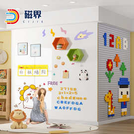 双层磁性软白板儿童学校涂鸦教学可擦写字板办公磁力涂鸦白板墙贴