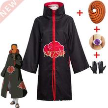 Tobi Obito Cosplay Costume Akatsuki Long Sleeve Cloak跨境专1