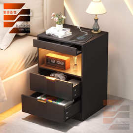 跨境外贸亚马逊卧室板式床头柜客厅储物柜茶边几家用柜子工厂直销