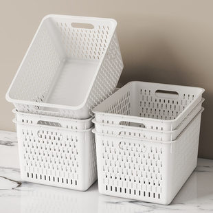 Plastic storage basket, table storage box, food play, toy, storage system