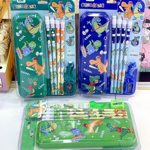 Opening Ceremony Cartoon Astronaut Stationery Box Pencil Combination suit Children's School Supplies Stationery Set Children's Day Gift
