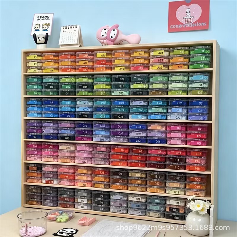 New Wooden Multi-Layer Bead Storage Rack, Nail Polish Storage Rack for Nail Salons, Solid Wood Desktop Display Rack for Figurines New Wooden Multi-Layer Bead Storage Rack, Nail Polish Storage Rack for Nail Salons, Solid Wood Desktop Display Rack for Figurines