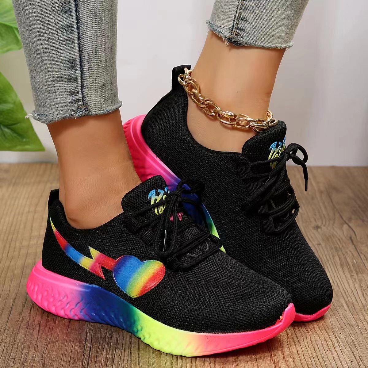 Ladies Athletic Shoes Tennis Shoes Sneakers Canvas Breathable Comfortable Versatile Footwear Sneakers_voghion.com