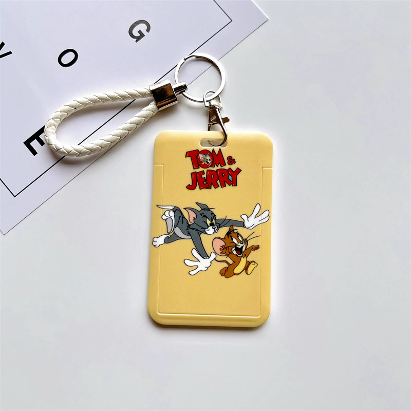 КарточницаTravel карточек Tom & Jerry, брелок-держатель, защитный жесткий чехол, школьный ID для детей