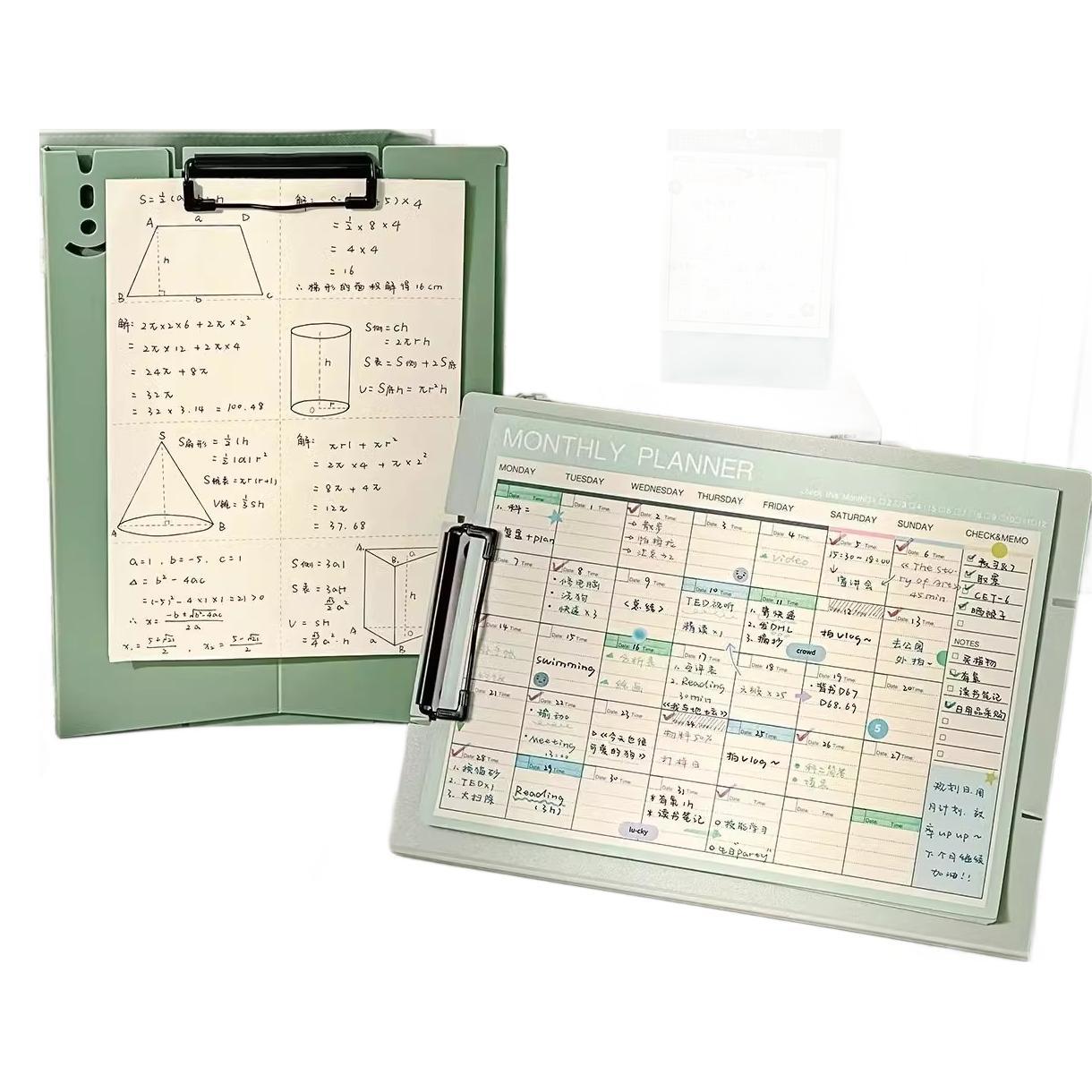 Carpeta de color verdadero archivos tablero de clip vertical tablero de escritura de escritura suministros de oficina de estudiantes música a4 aprendizaje de papel