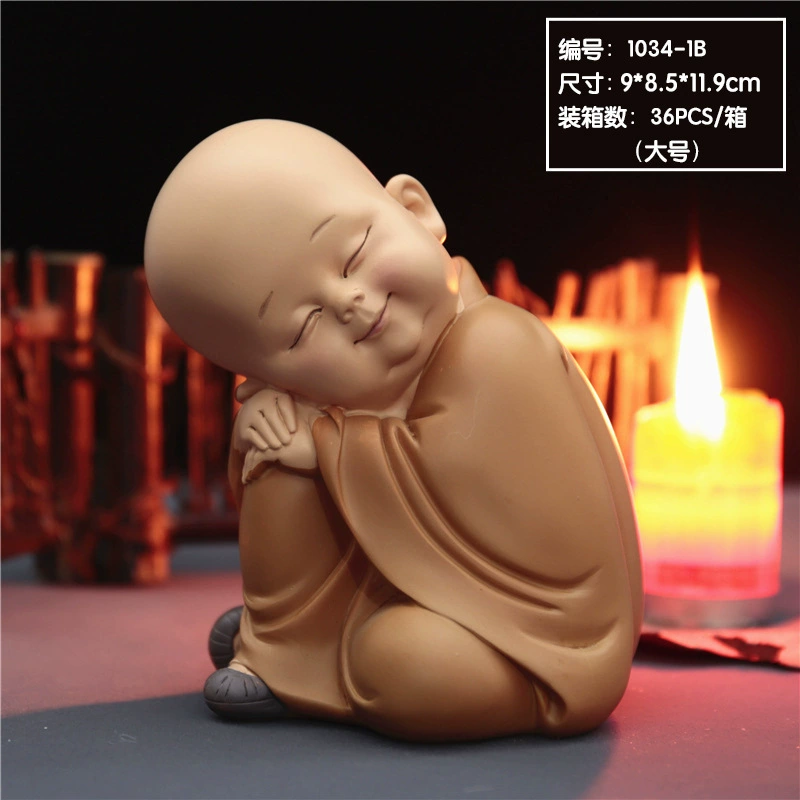 Креативное домашнее украшение маленький монах дзен смоляная фигура сувенир свадебный подарок для барного шкафа TV-гарнитура гостиная офис