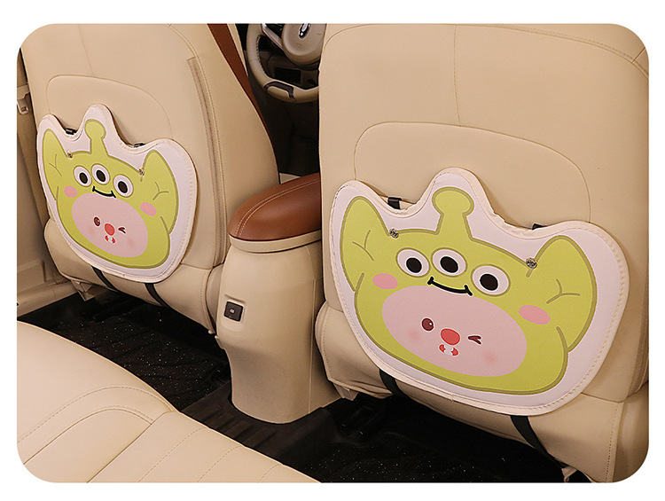 Cartoon cute variety of car seat back anti-kick pad dirt-resistant and easy to clean universal rear seat back anti-dirt protection