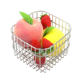 304 Stainless Steel Draining Frame Kitchen Storage Frame Household Fruit and Vegetable Washing Storage Frame Stainless Steel Storage Basket