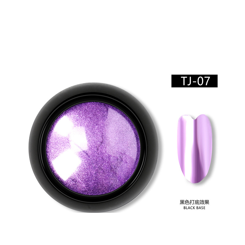 TikTok popular Hada de la harina espejo de color sólido galvanoplastia espejo mágico polvo brillo de uñas en polvo