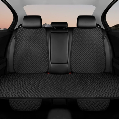 Seat cushion, seat cover — Single Seat - black-backrest-small-three-pieces