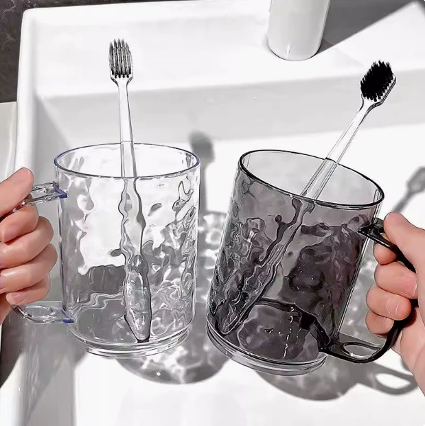 Чашка для полоскания рта с узором ледника, прозрачная чашка для зубной щетки, легкая роскошная бытовая чашка для мытья, красивая чашка для зубной щетки для пары, детская чашка для зубов