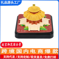 故宮文創御花園立体3dパノラマ紙彫刻カレンダーシリーズ便箋本創意プレゼントデスクトップ置物
