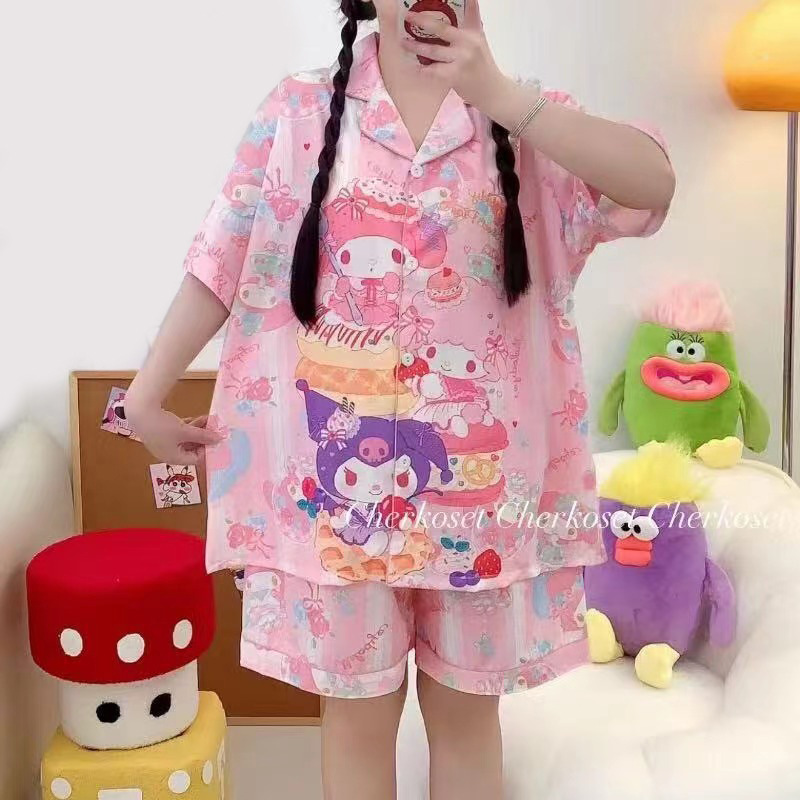 Comercio exterior pijamas infantiles lindos perros de jade Guizhou Kuolomi chicas de verano manga corta bolígrafo dibujos animados ropa doméstica transfronteriza