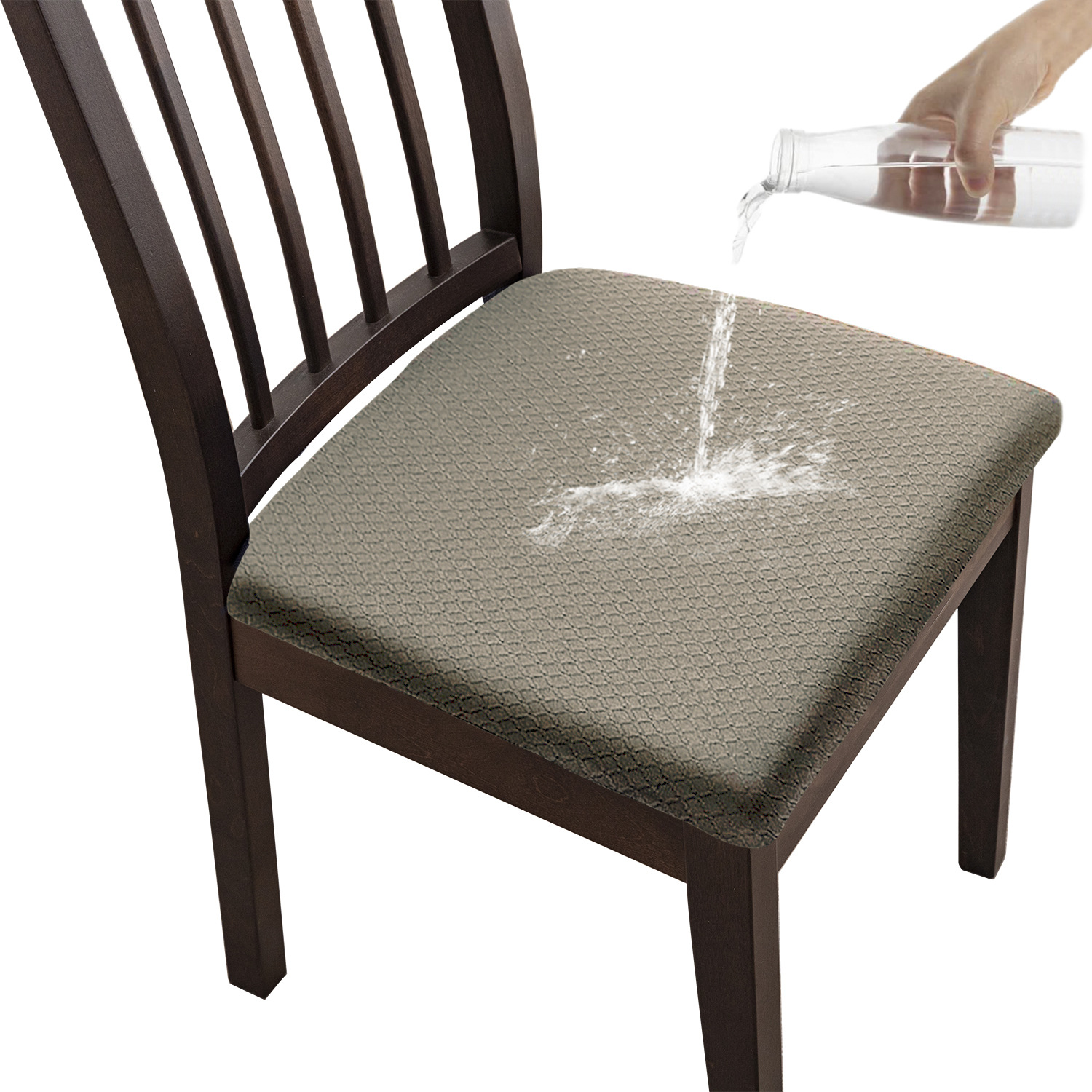 Funda de asiento impermeable jacquard transfronteriza, funda para silla del hogar, funda de cojín universal para silla de hotel y restaurante