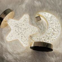 led充电台灯亚马逊卧室触摸氛围小夜灯户外餐厅清吧桌面水晶网红