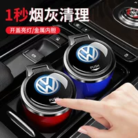 Автомобильные принадлежности креативная автомобильная пепельница с лампой при нажатии открытая крышка двухъярусная Автомобильная Пепельница автомобильная пепельница